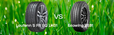Порівняльний аналіз шин 195/65R15 91V: Laufenn S Fit EQ LK01 проти Kumho Ecowing ES31