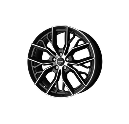 MOMO italy Massimo black matt polished R17 W7.5 PCD5x112 ET40 DIA79.6