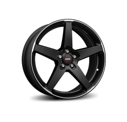 MOMO italy Five matt black polished R18 W8 PCD5x112 ET35 DIA79.6