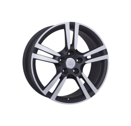 WSP Italy W1054 dull black polished R20 W11 PCD5x130 ET68 DIA71.6
