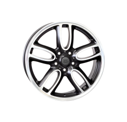 WSP Italy W1654 dull black polished R19 W7.5 PCD5x120 ET52 DIA72.6