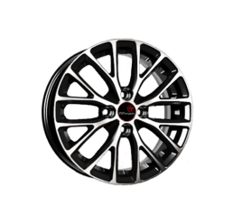 Vector 112 black polished R15 W6 PCD4x100 ET46 DIA54.1