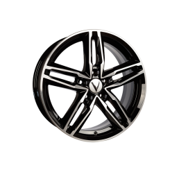 Vector B138 black polished R17 W7 PCD5x112 ET40 DIA57.1