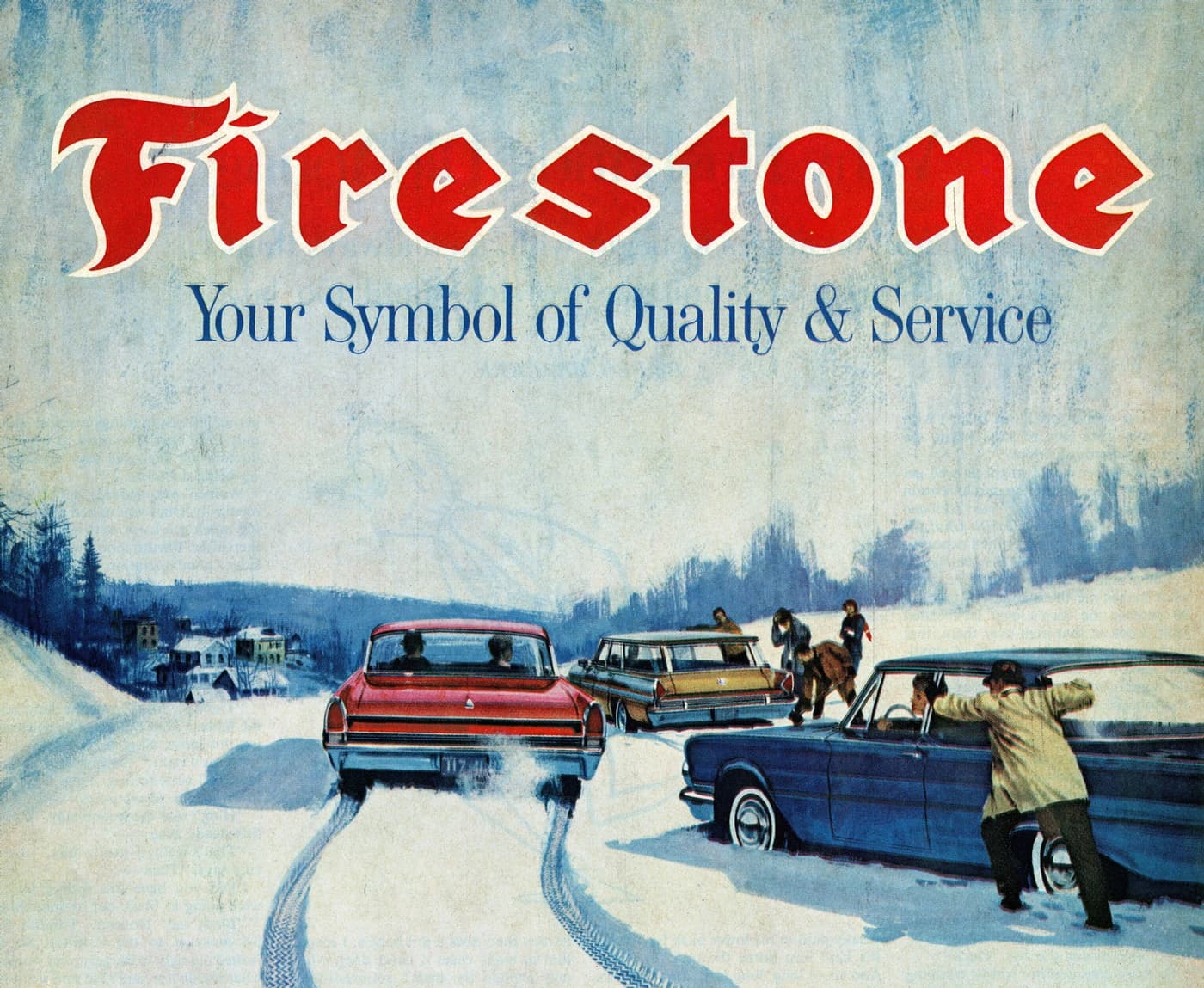 Реклама Firestone в 1960-х годах