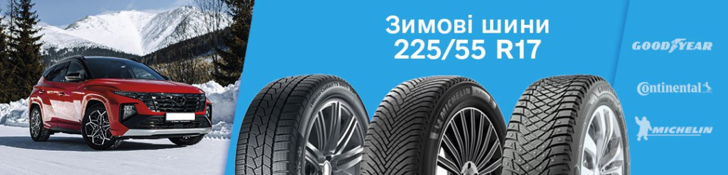 Зимові шини 225 55 R17 проколесо