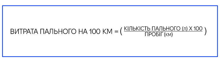 Формула для розрахунку витрати палива Формула розрахунку: Витрата пального на 100 км = (Кількість пального × 100) ÷ Пробіг | Prokoleso