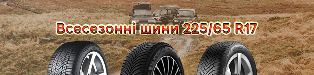 Всесезоні 225 65 r17 шини