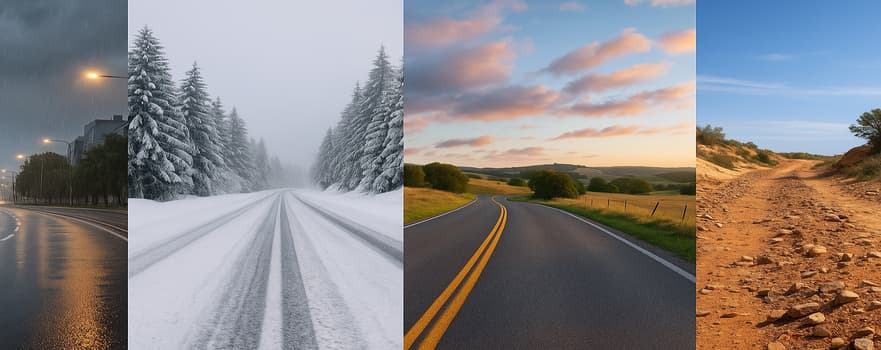 Умови та тип дорожнього покриття